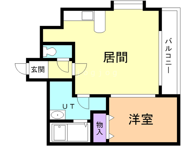 苫小牧市音羽町のマンションの間取り