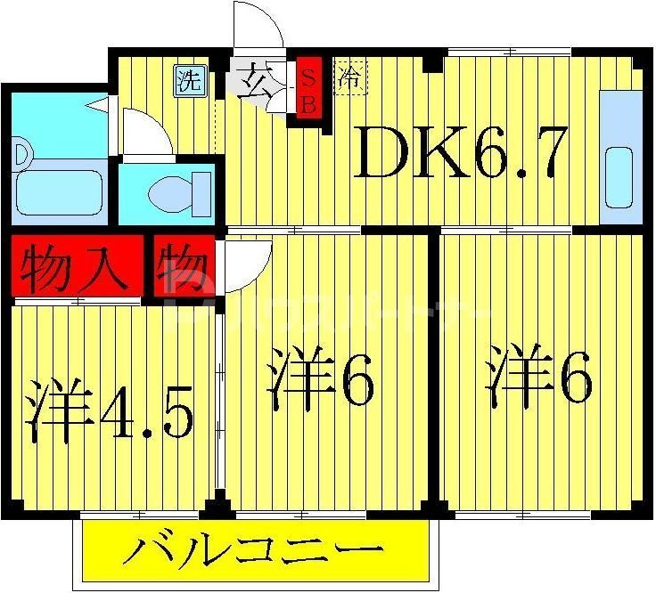 グリーンハイツの間取り