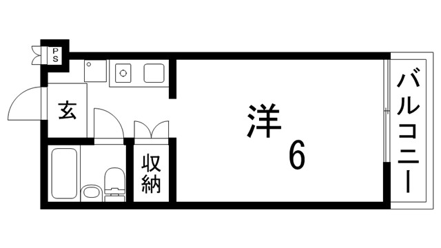 コスモメイト鈴蘭西の間取り