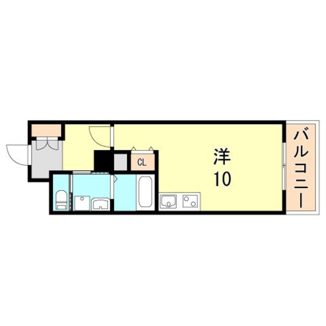 神戸市長田区神楽町のマンションの間取り