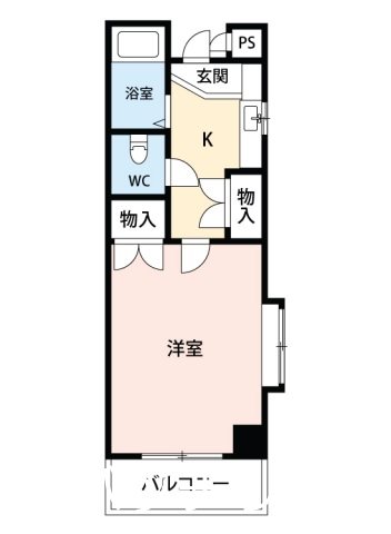 福岡市博多区東光のマンションの間取り