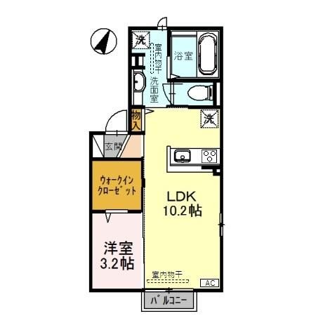 ブルーミングガーデンの間取り