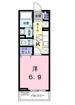 メゾンジェルメ　1Fの間取り