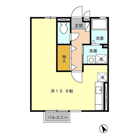 北足立郡伊奈町大字羽貫のアパートの間取り