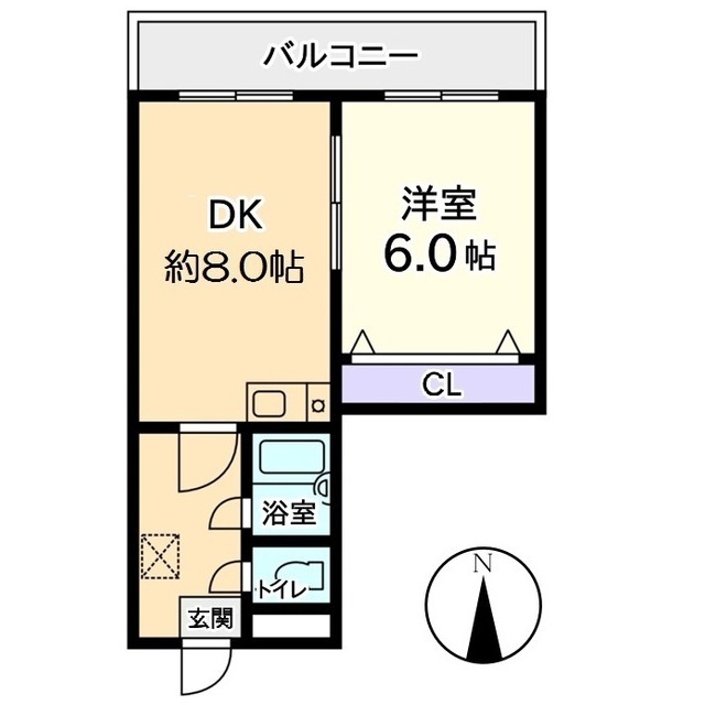 信開ウエラコート大領中の間取り