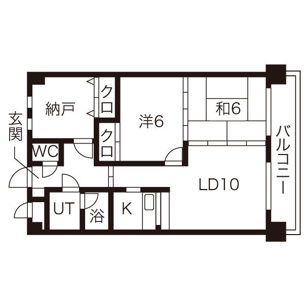 ロイヤルレインボー平岸Ｂ棟の間取り