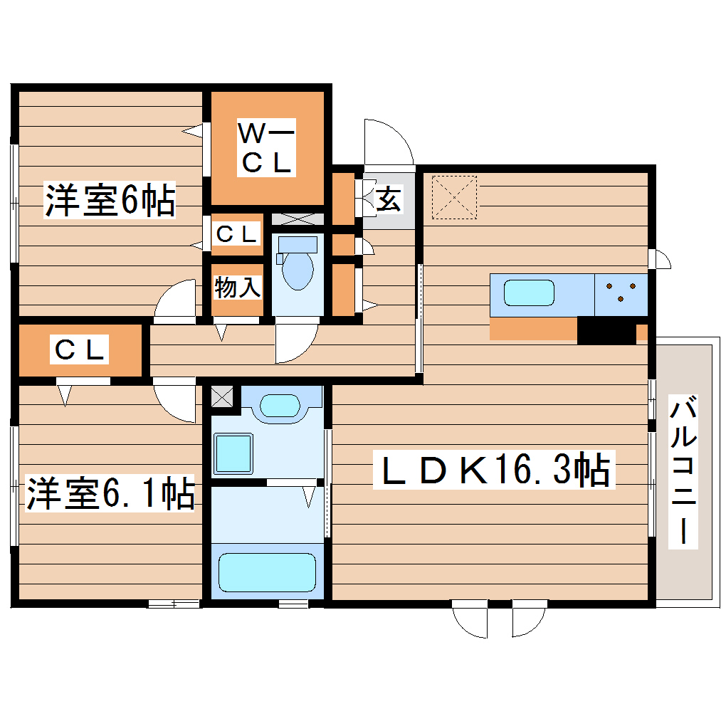 レジーナの間取り