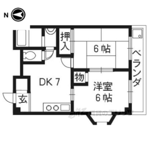 グレース嵯峨の間取り