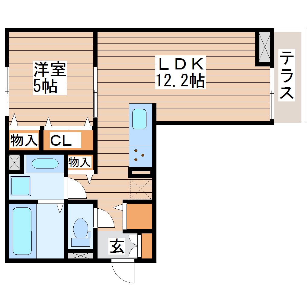 メゾンパーク木ノ下の間取り