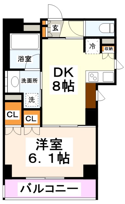 府中市宮西町のマンションの間取り