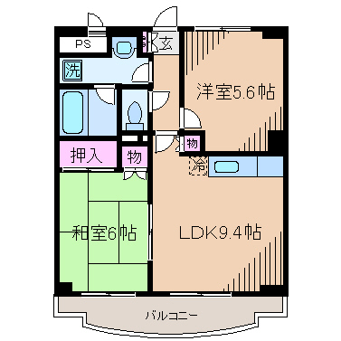 アビタシオン祇園の間取り