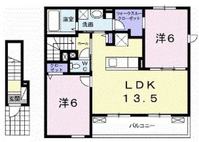 ルミエール イリゼAの間取り