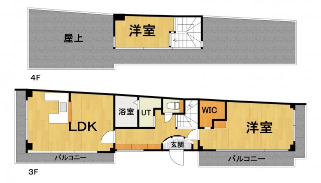 尼崎市久々知のマンションの間取り