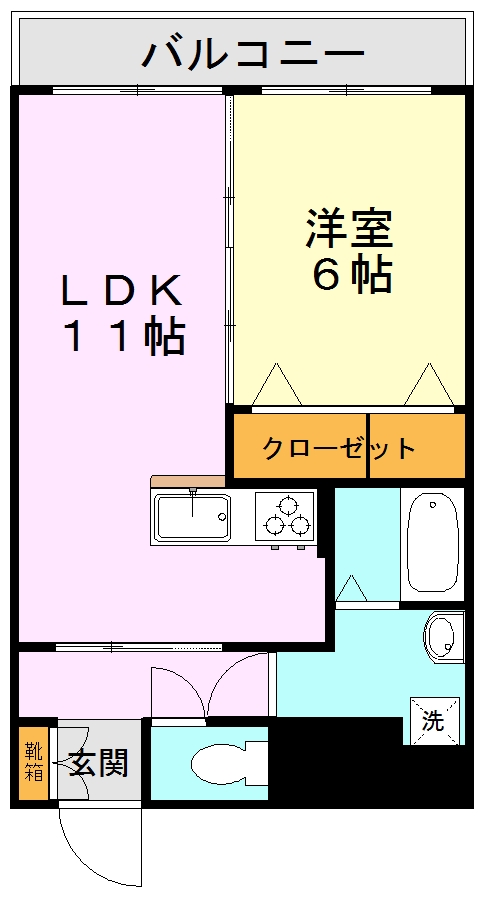 インペリアル飛田の間取り