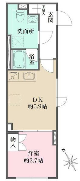 Fika大井町の間取り