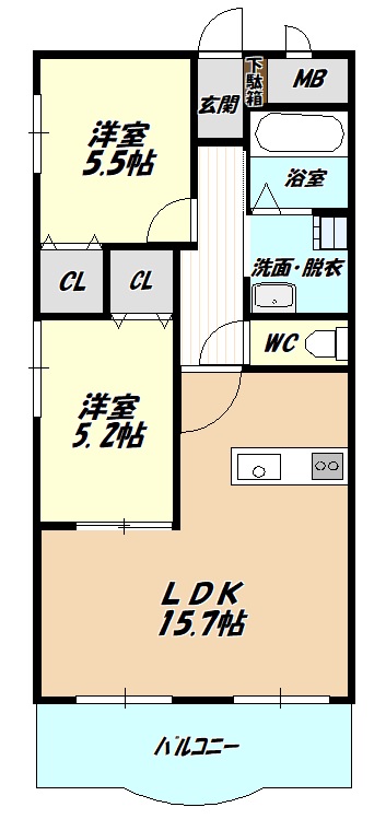 【伊藤ハイツの間取り】