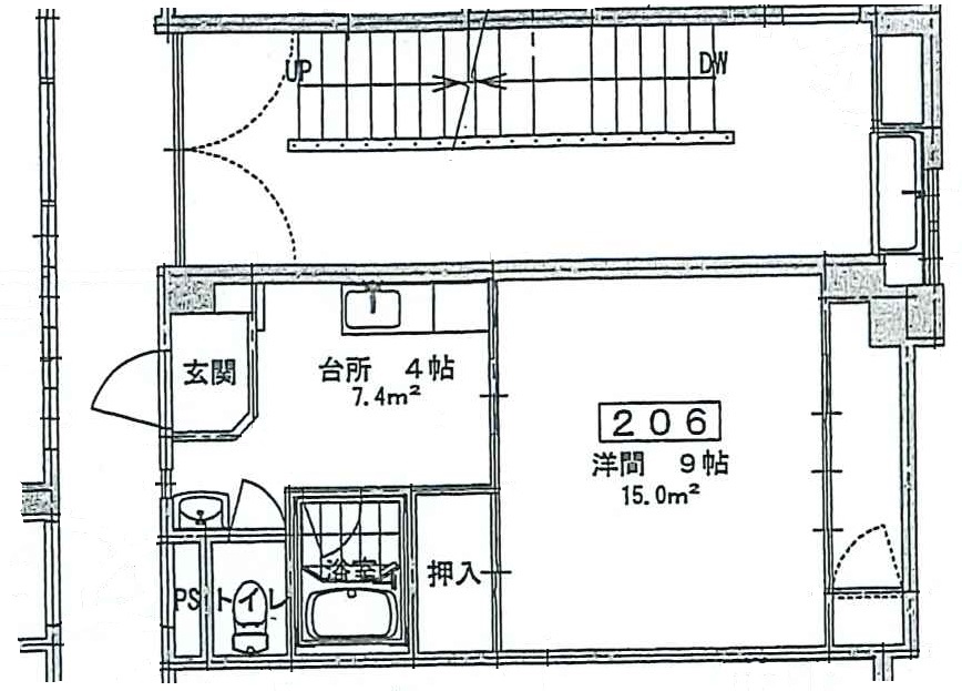 サンハイツAの間取り