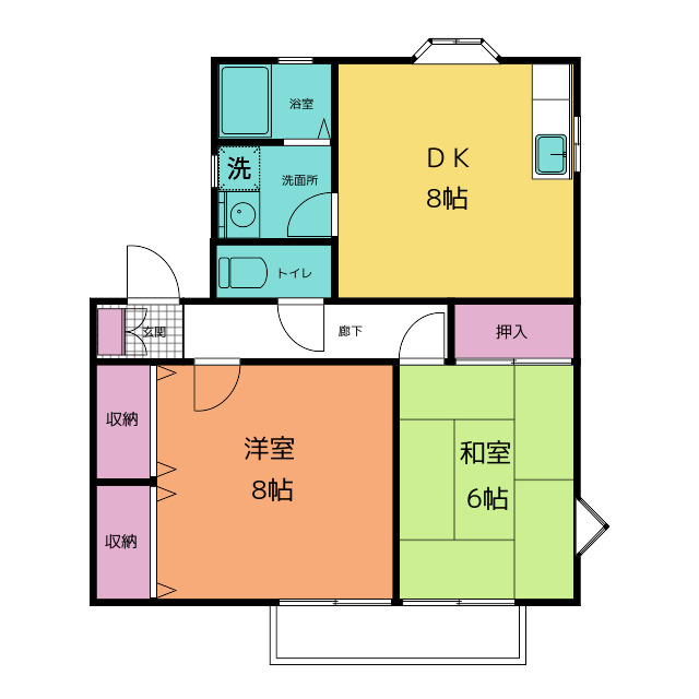 セントハイツＧの間取り