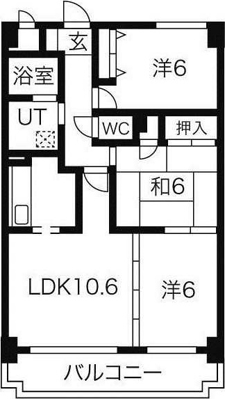 ロジュマン春日井の間取り