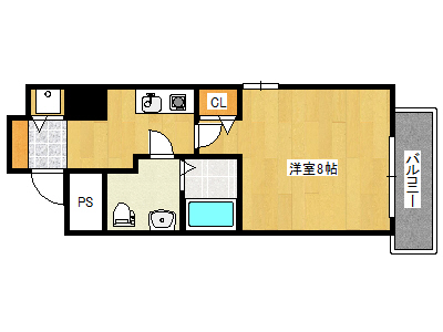 神戸市東灘区住吉宮町のマンションの間取り