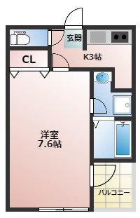 サザンハイツ加世田01の間取り