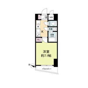 【神戸市中央区吾妻通のマンションの間取り】