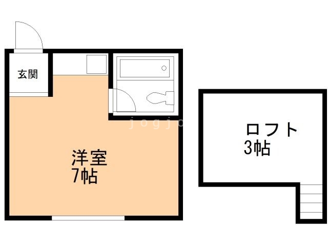 札幌市北区あいの里四条のアパートの間取り