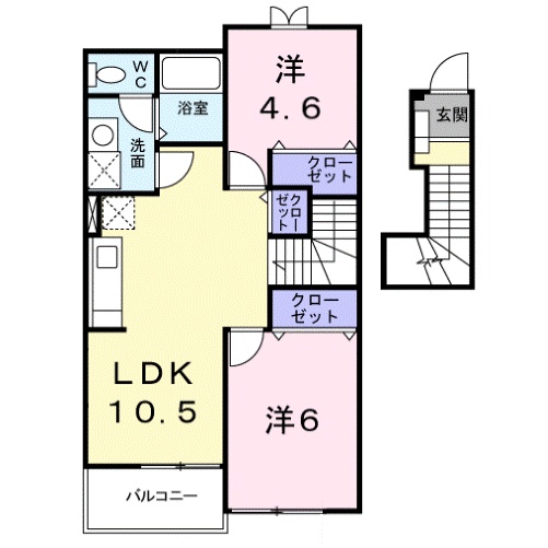 ラフレシ－ルの間取り