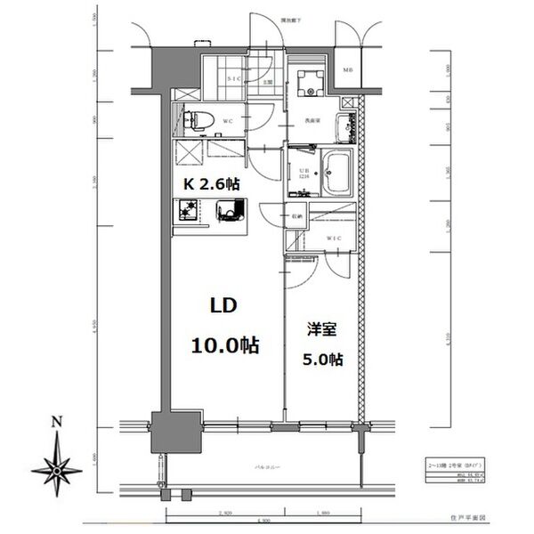 S-RESIDENCE亀島駅前blazeの間取り