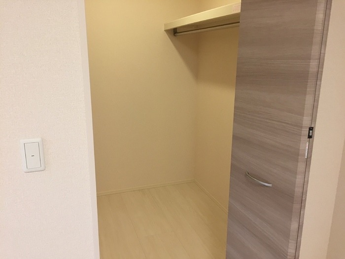 収納　ウォークインクローゼットです。