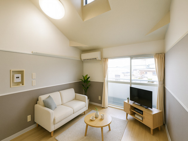 居室・リビング　CGで家具等を配置したもので家具等は含まれません。