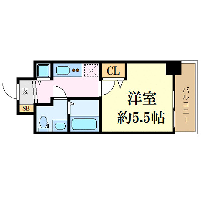 アドバンス新大阪Vの間取り写真