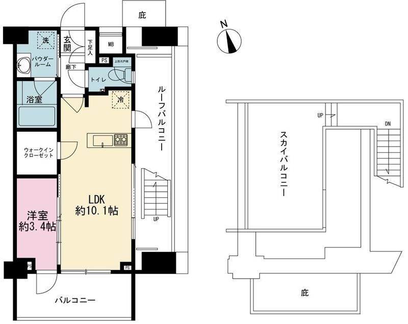 クレイシア新宿パークコンフォートの間取り写真