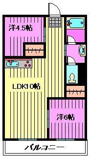 リブレス東浦和の間取り写真