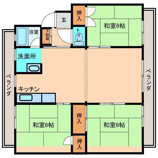 メゾンシャルマンA棟の間取り写真
