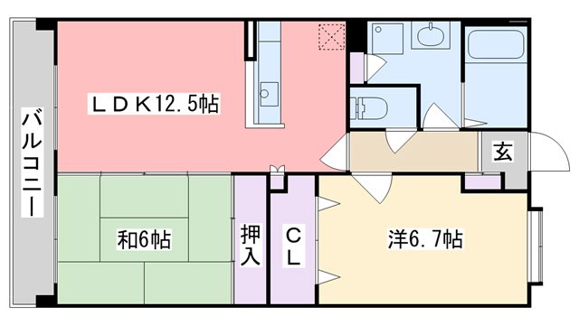 トニーコートの間取り写真