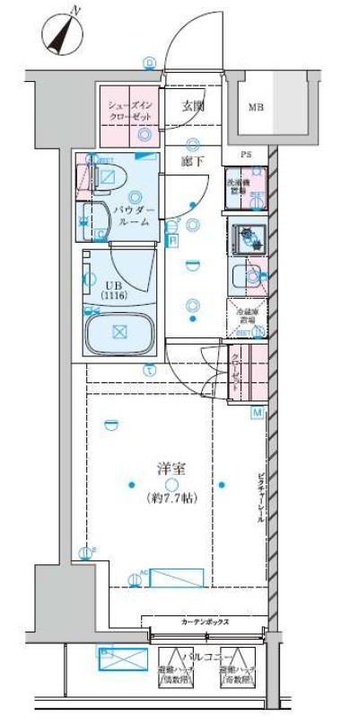 GENOVIA川崎VIIの間取り写真