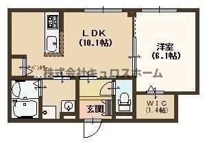 地下鉄谷町線 四天王寺前夕陽ケ丘駅 徒歩6分 2階建 築10年の間取り写真