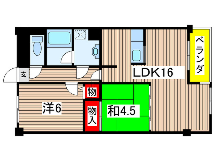 上杉五番館の間取り写真