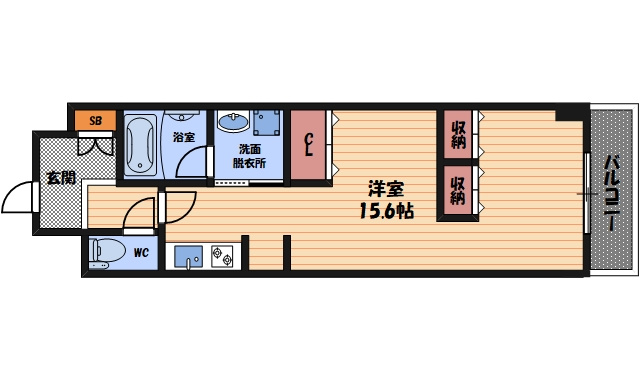 ＪＲ東海道本線 茨木駅 徒歩10分 7階建 築19年の間取り写真