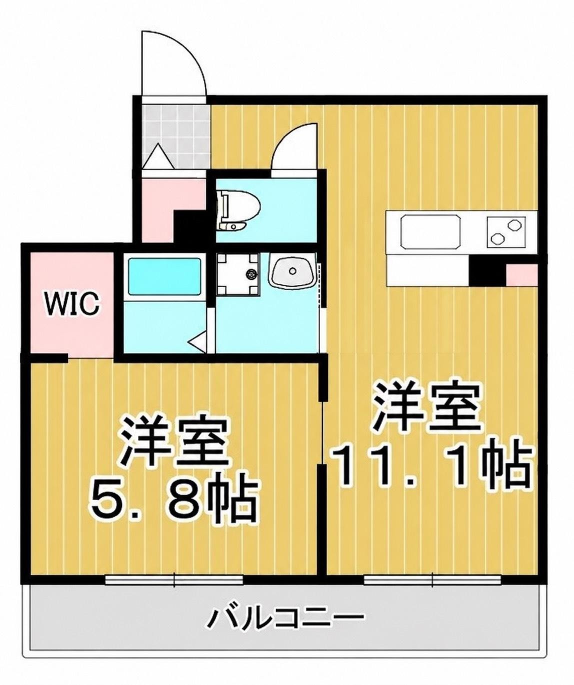 鹿児島市電谷山線 谷山駅 徒歩27分 5階建 築6年の間取り写真