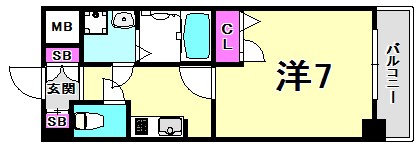 エスリード西宮北口第2の間取り写真