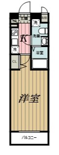 ＪＲ総武線 千葉駅 徒歩10分 8階建 築4年の間取り写真