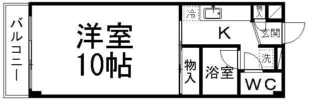 全健ハイム第1の間取り写真