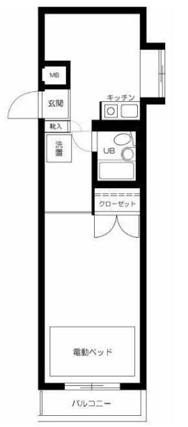 ＪＲ埼京線 板橋駅 徒歩8分 3階建 築37年の間取り写真