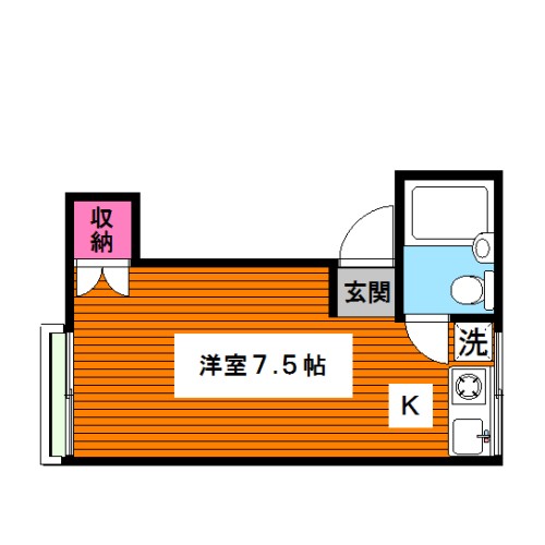 品川区小山のアパートの間取り