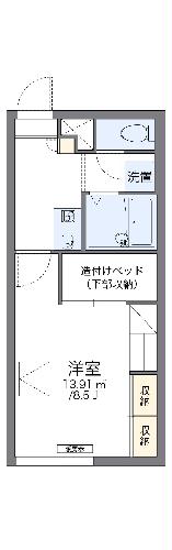 レオパレスボニータドイスの間取り