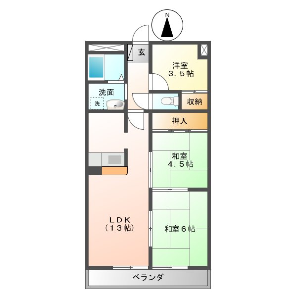 メゾン太平洋の間取り