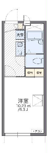 レオパレスふじの間取り