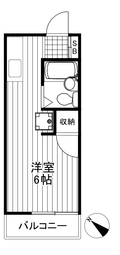 キャッスル成城弐番館B棟の間取り